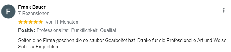 Google Bewertung Nr. 3